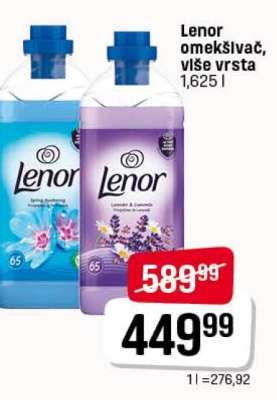 Lenor omekšivač više vrsta