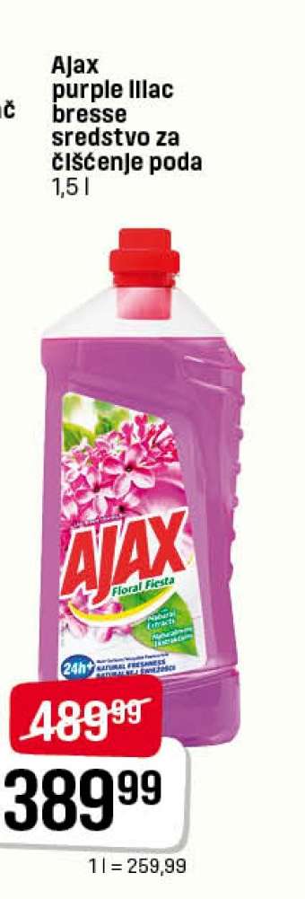 Ajax purple lilac bresse sredstvo za čišćenje poda