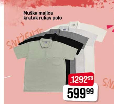 Muška majica kratak rukav polo