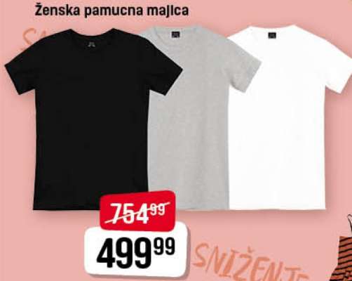 Ženska pamučna majica