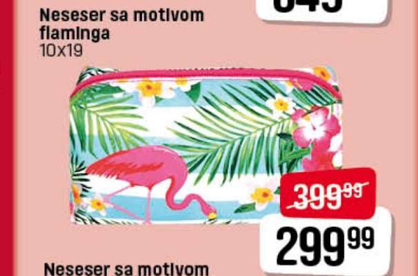 Neseser sa motivom flaminga