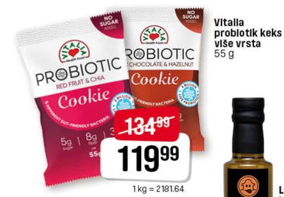 Vitalla probiotic cookie