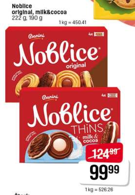 Noblice original, milk&cocoa