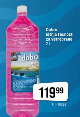 Dobro letnja tečnost za vetrobrane