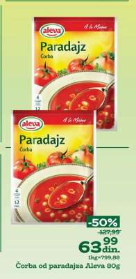 Čorba od paradajza Aleva 80g