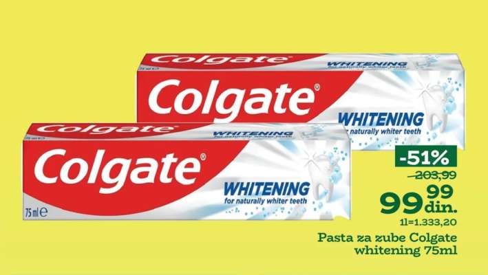 Pasta za zube Colgate whitening 75ml