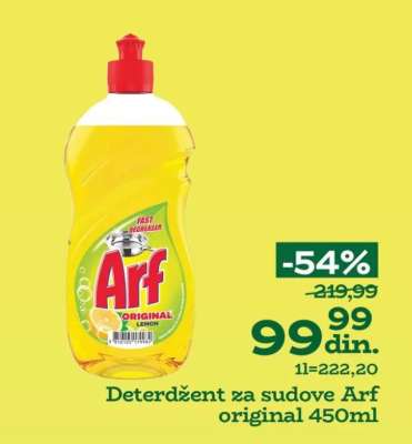 Deterdžent za sudove Arf original 450ml