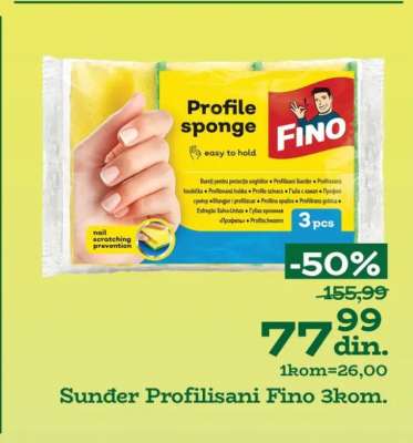 Sunder Profilisani Fino 3kom.