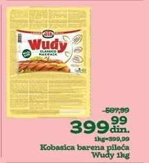 Kobasica barena pileća Wudy 1kg