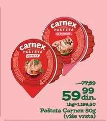 Pašteta Carnex 50g