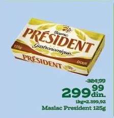 Maslac President 125g
