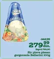 Sir plava plesna gorgonzola Ballarini 100g