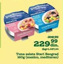 Tuna salata Stari Beograd 160g (mexico, mediteran)