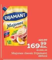 Majonez Classic Dijamant