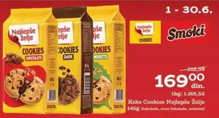 Keks cookies Najlepše želje