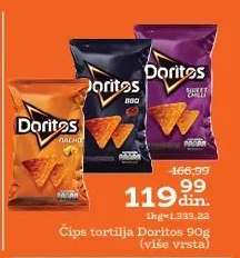 Čips tortilja Doritos 90g