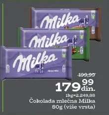 Čokolada mlečna Milka