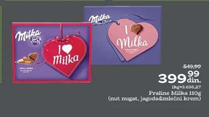 Praline Milka 110g