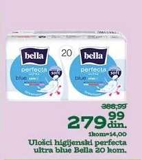 Ulošci higijenski perfecta ultra blue Bella 20 kom.