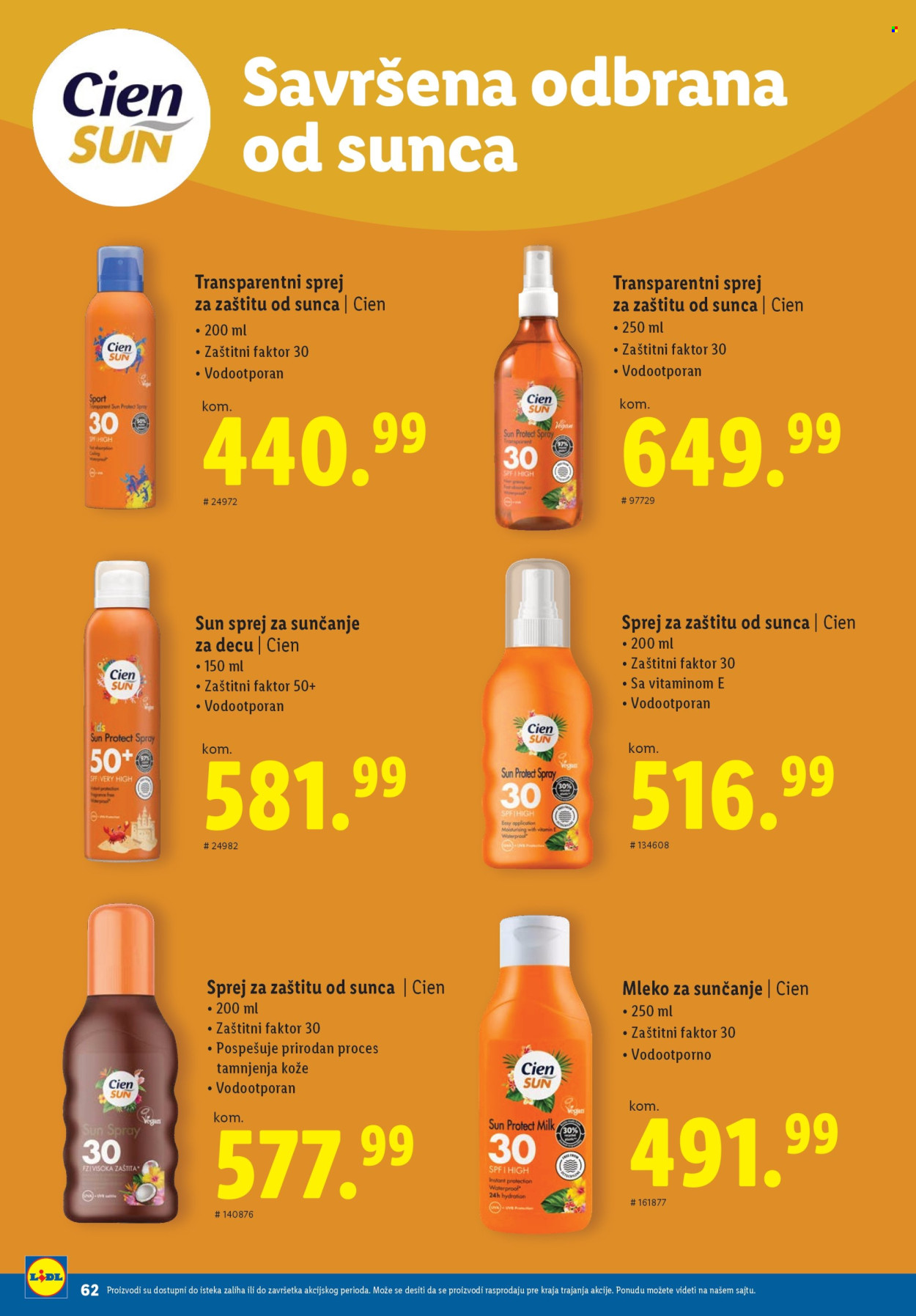 Lidl katalog. Stranica 62