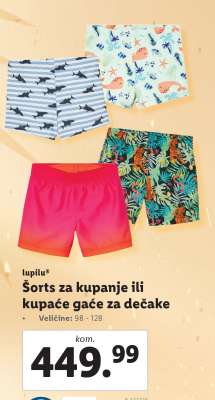 Šorts za kupanje ili kupaće gaće za dečake
