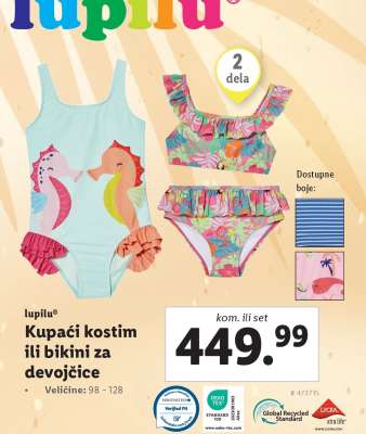 Kupaci kostim ili bikini za devojcice