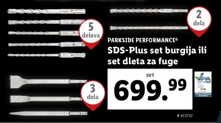 PARKSIDE PERFORMANCE SDS-Plus set
