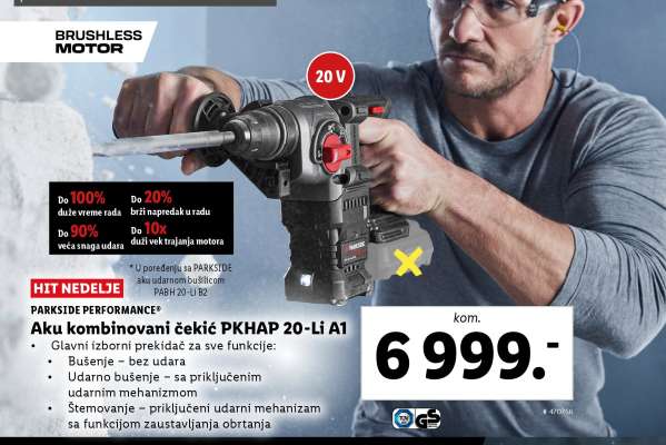 Aku kombinovani čekić PKHAP 20-Li A1