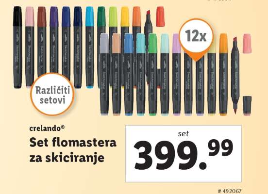 Set flomastera za skiciranje