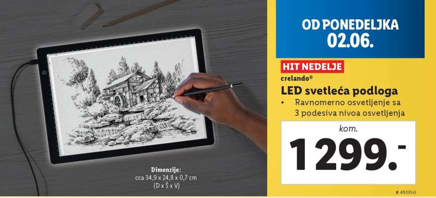 LED svetleća podloga