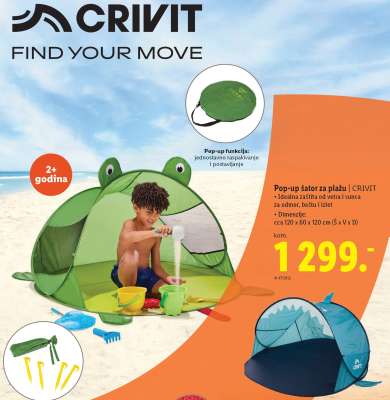 Pop-up šator za plažu