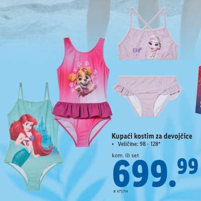 Kupaći kostim za devojčice