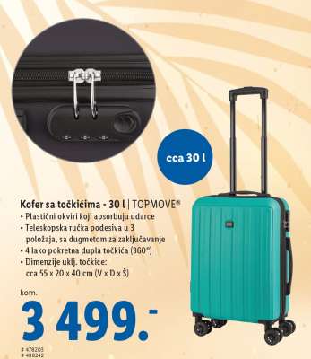 Kofer sa točkićima - 30 l