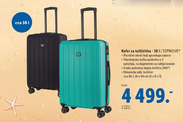 Kofer sa točkićima - 58 l