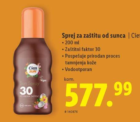 Sprej za zaštitu od sunca