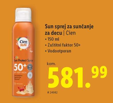 Sun sprej za sunčanje za decu