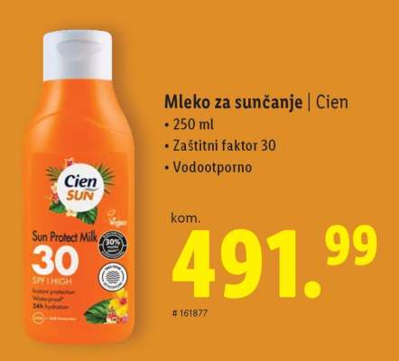 Mleko za sunčanje
