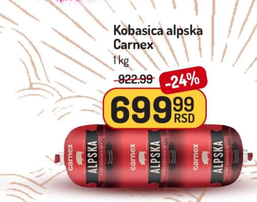 Kobasica alpska Carnex