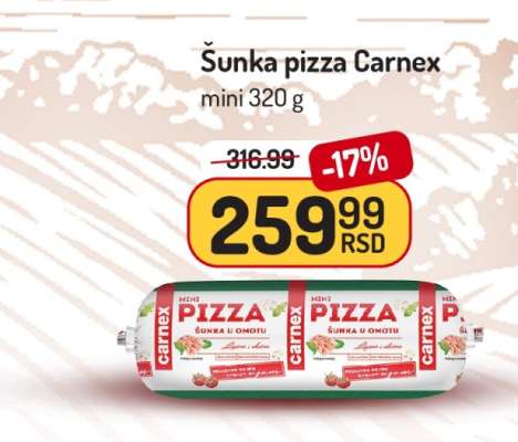 Šunka pizza Carnex