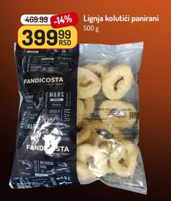 Lignja kolutići panirani