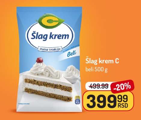 Šlag krem C beli 500 g