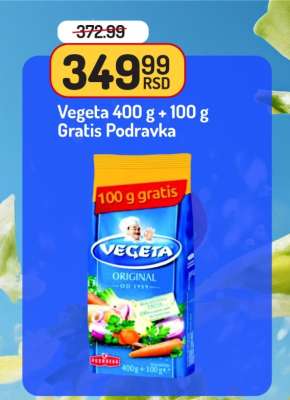 Vegeta 400 g + 100 g Gratis Podravka