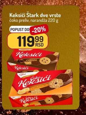 Keksići Štark dve vrste