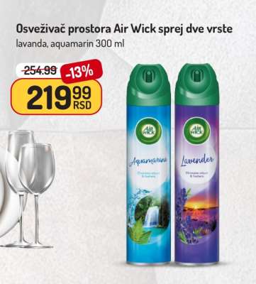 Osveživač prostora Air Wick sprej dve vrste