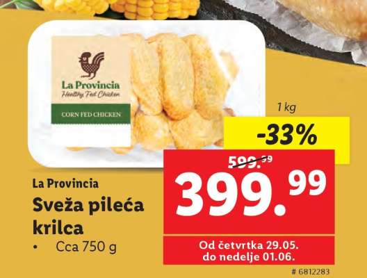 La Provincia Sveža pileća krilca