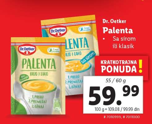 Dr. Oetker Palenta