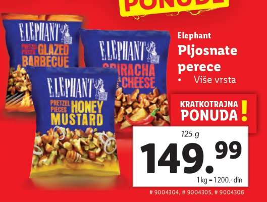 Elephant Pljosnate perece