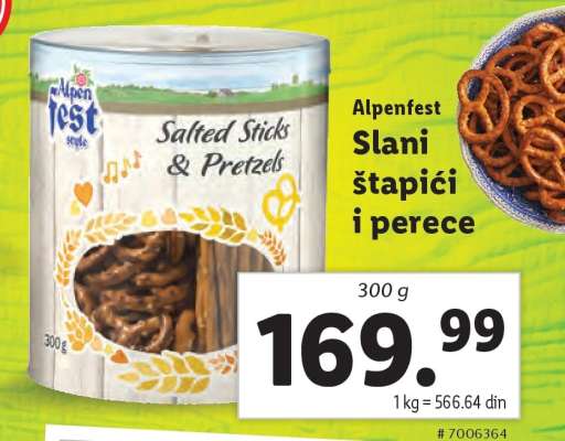 Alpenfest Slani štapići i perece