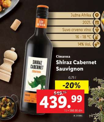 Cimarosa Shiraz Cabernet Sauvignon