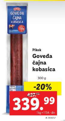 Pikok Goveđa čajna kobasica